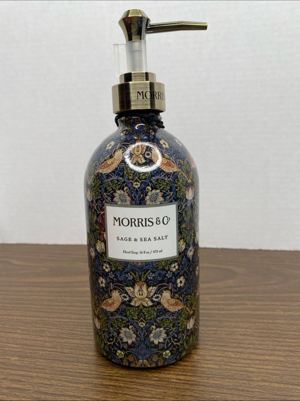 Morris & Co Strawberry Thief Hand Wash Sage & Sea Salt 16oz NWT - Picture 4 of 10